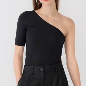 J, Crew form knit one shoulder top
